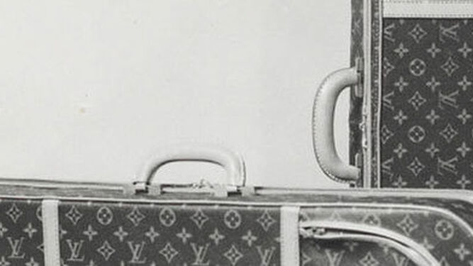 Fotografía tomada el 1 de marzo 1967, maleta para el tenis. /Imágenes de archivo de la marca francesa